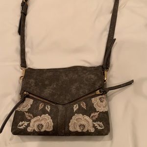 embroidered shoulder purse